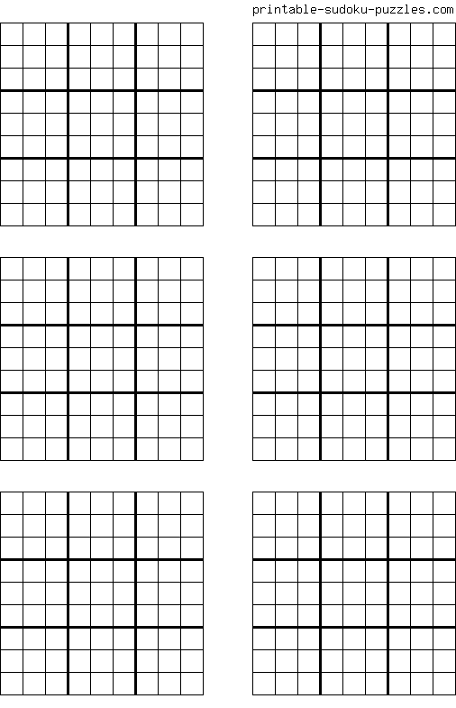 Blank Sudoku Grid Download
