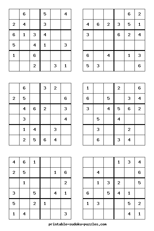 Printable Sudoku Puzzles for kids 2024-04-30