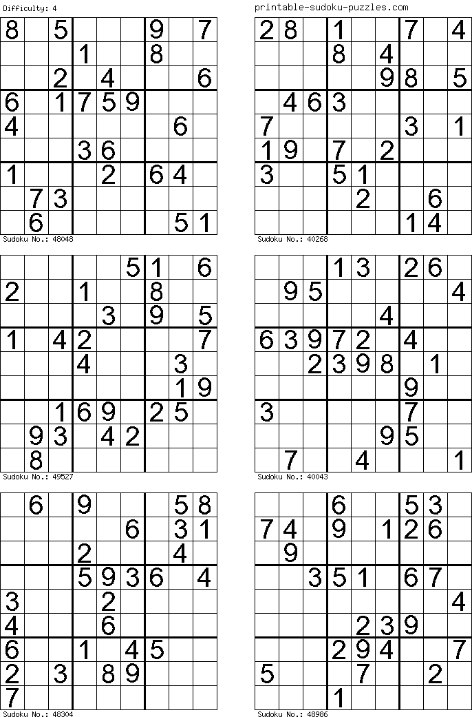 Sudoku Com Solução. Livre Para Usar Em Seu Site Ou Na Impressão